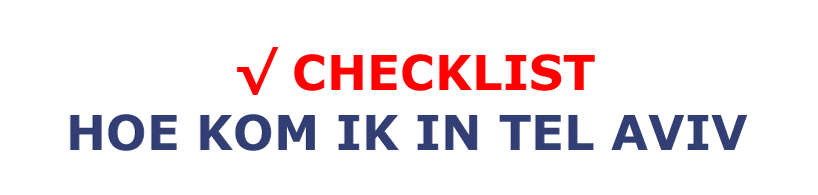 Checlist naar Israel tijdens Covid