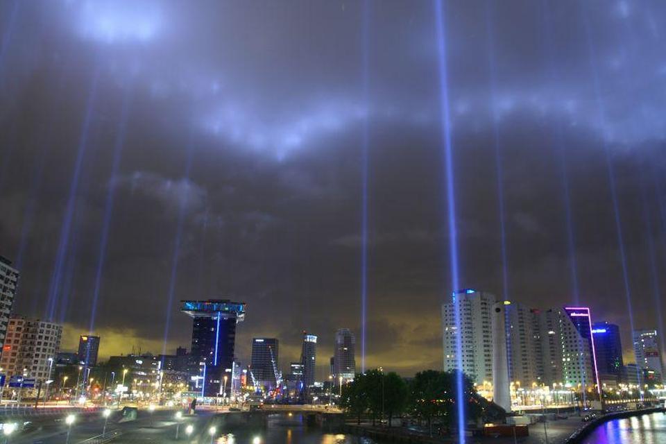 markering brandgrens bombardement op Rotterdam