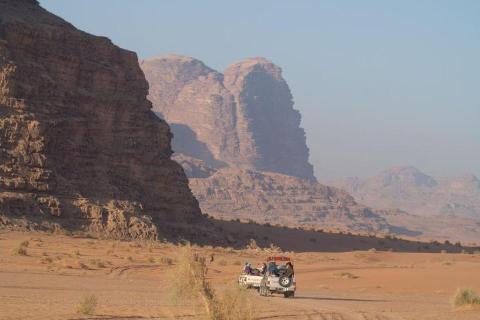 jeeps in Wadi Rum